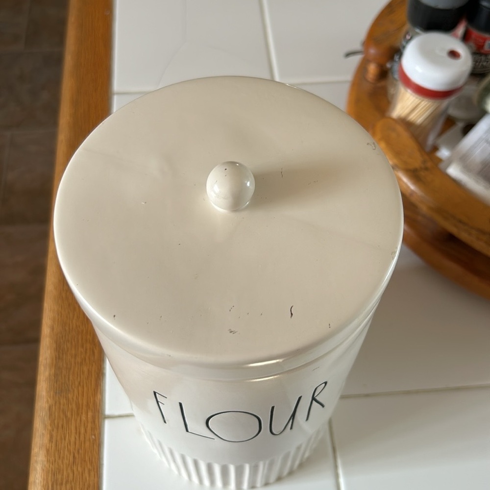 Rae Dunn flour jar
